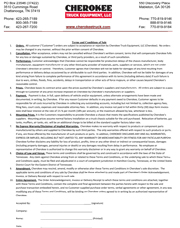 terms conditions cherokee llc truck equipment thumbnail